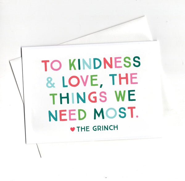 TO KINDNESS &amp; LOVE - GRINCH PRINT &amp; GREETING CARDS – EVERYKIND