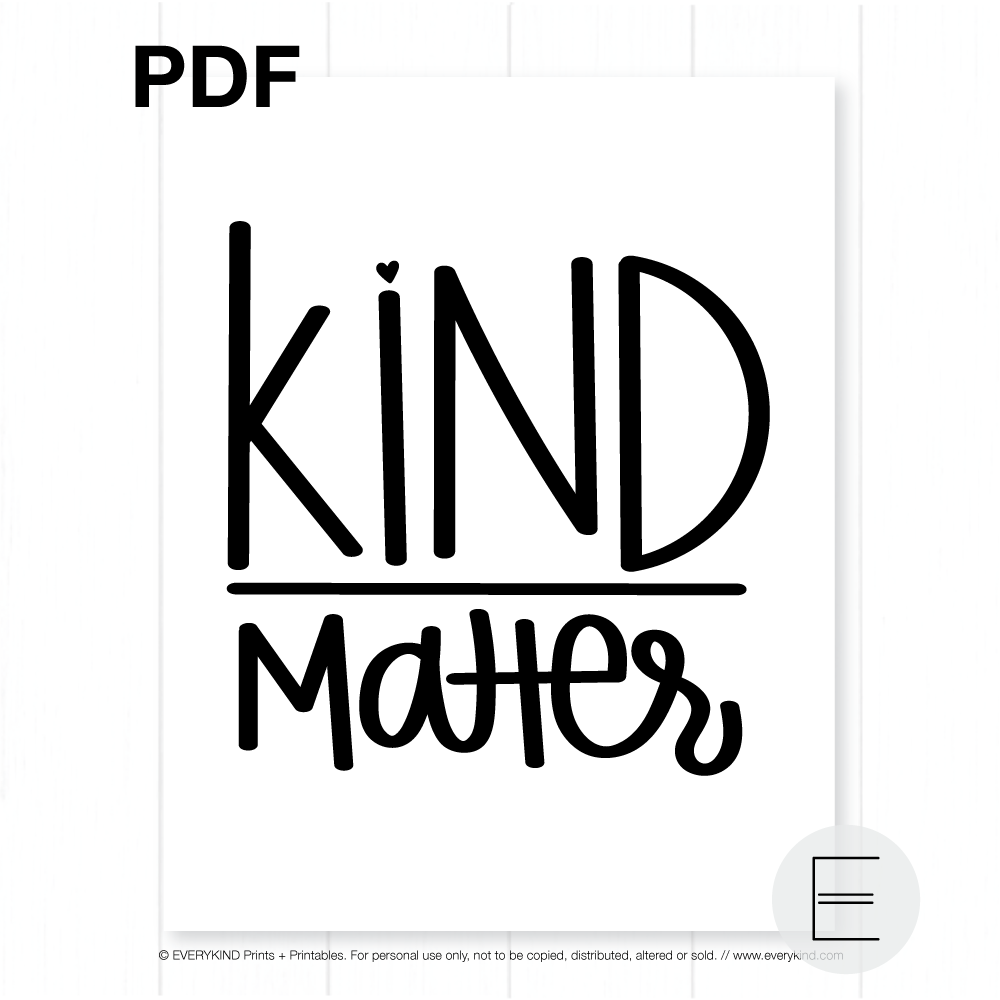 KIND OVER MATTER PDF BY EVERYKIND