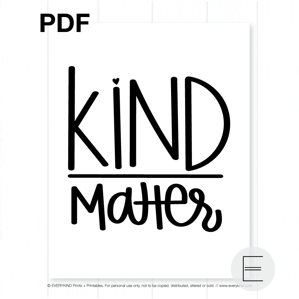 EVERYKIND PRINTABLES PDFs