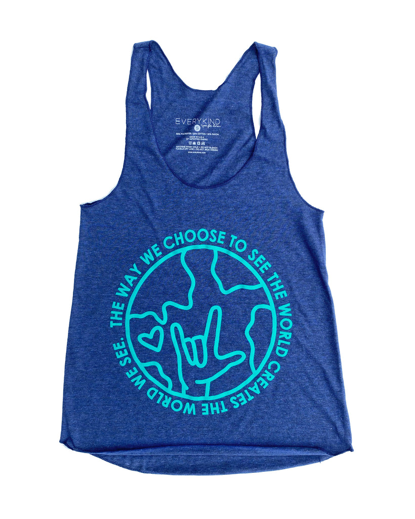 THE WAY WE CHOOSE TO SEE THE WORLD Adult Tank Top