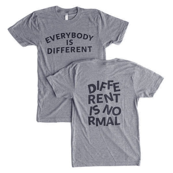 EVERYKIND- EVERYBODY IS DIFFERENT, DIFFERENT IS NORMAL ADUT GRAPHIC T-SHIRT