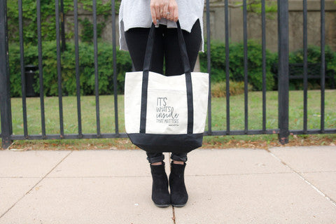 IT'S WHAT'S INSIDE THAT MATTERS TOTE BY EVERYKIND