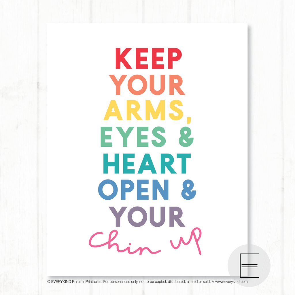 CHIN UP PRINT