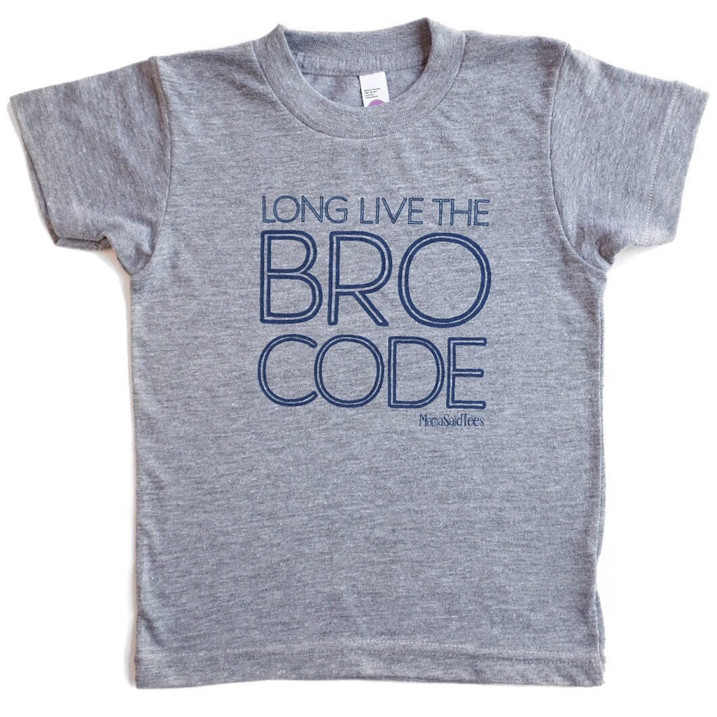 LONG LIVE THE BRO CODE KIDS GRAPHIC T-SHIRT BY EVERYKIND