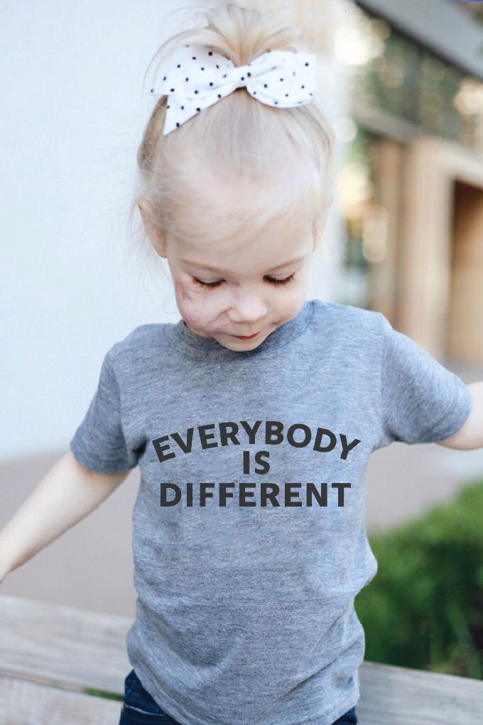 EVERYBODY IS DIFFERENT, DIFFERENT IS NORMAL KIDS GRAPHIC T-SHIRT BY EVERYKIND