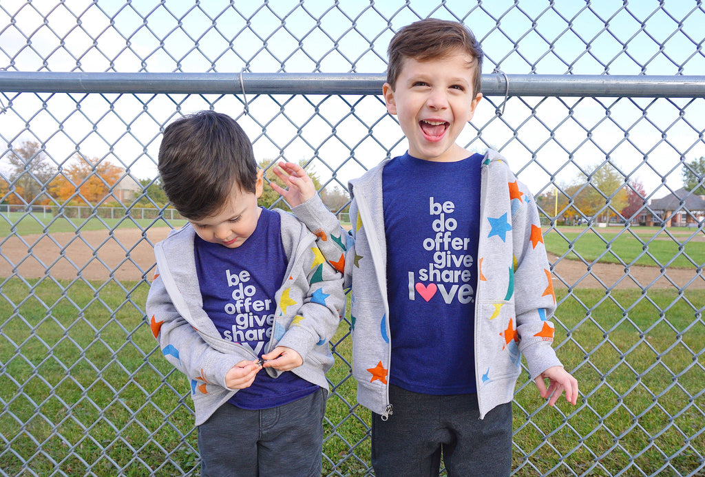 BE DO OFFER GIVE SHARE LOVE KIDS T-SHIRT