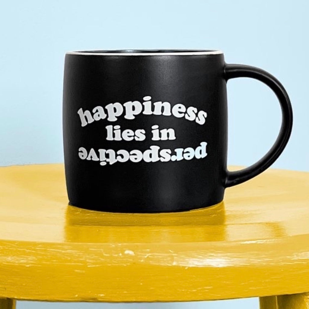 HAPPINESS LIES IN PERSPECTIVE MUG