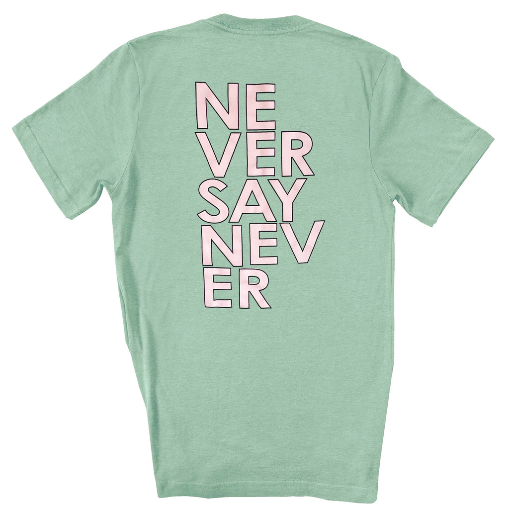 NEVER SAY NEVER ADULT TSHIRT