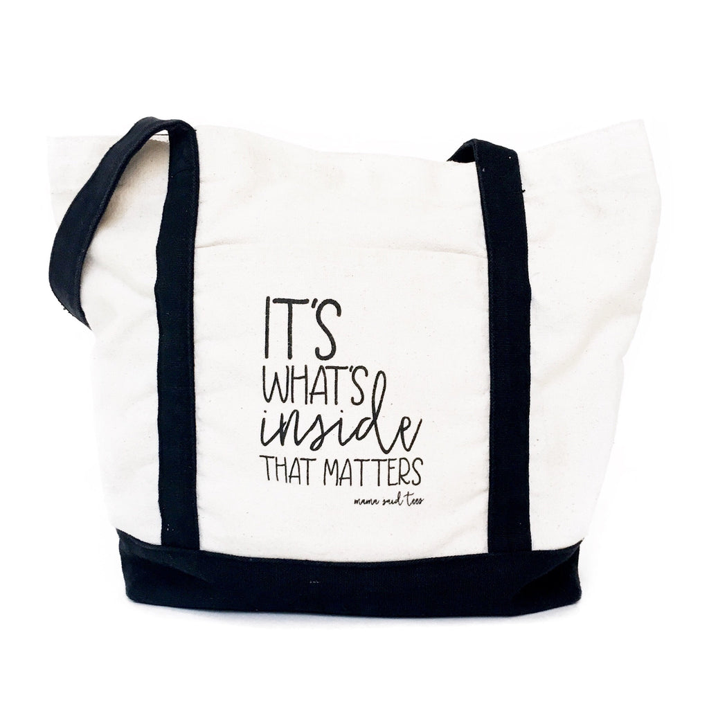 IT'S WHAT'S INSIDE THAT MATTERS TOTE BY EVERYKIND