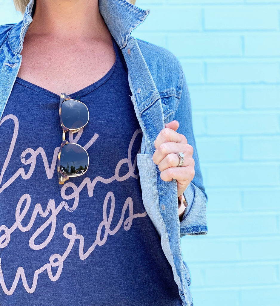 LOVE BEYOND WORDS ADULT T-SHIRT/TANK