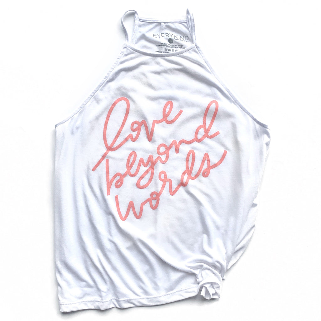 LOVE BEYOND WORDS ADULT TANK TOP
